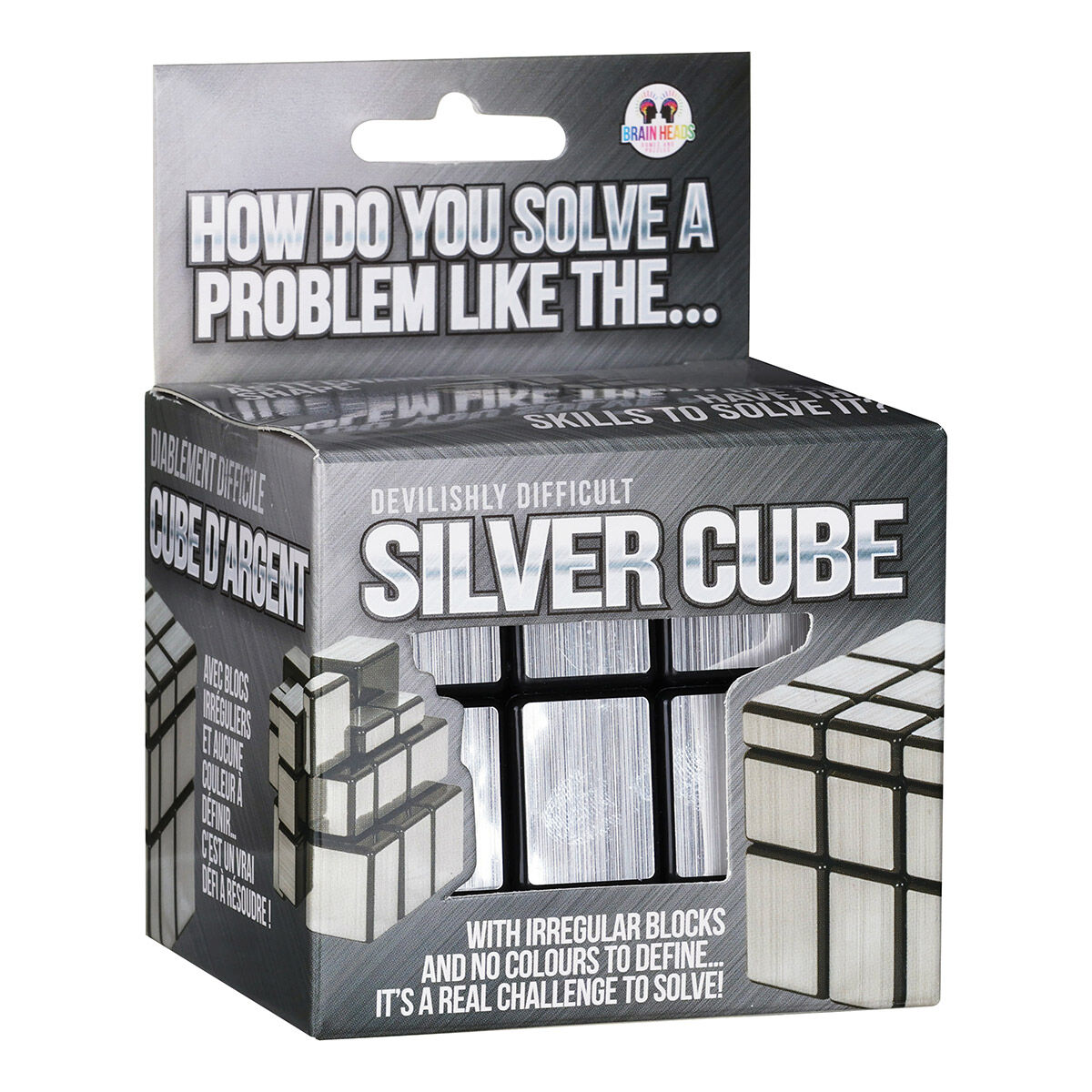 Silver Mirror Cube
