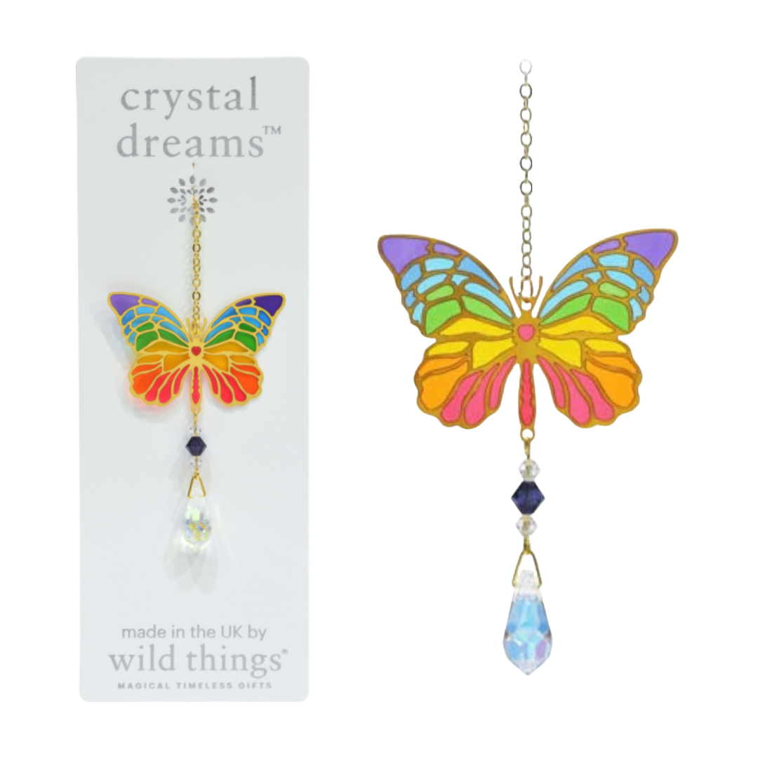 Crystal Dreams Butterfly Suncatcher (assorted colours)