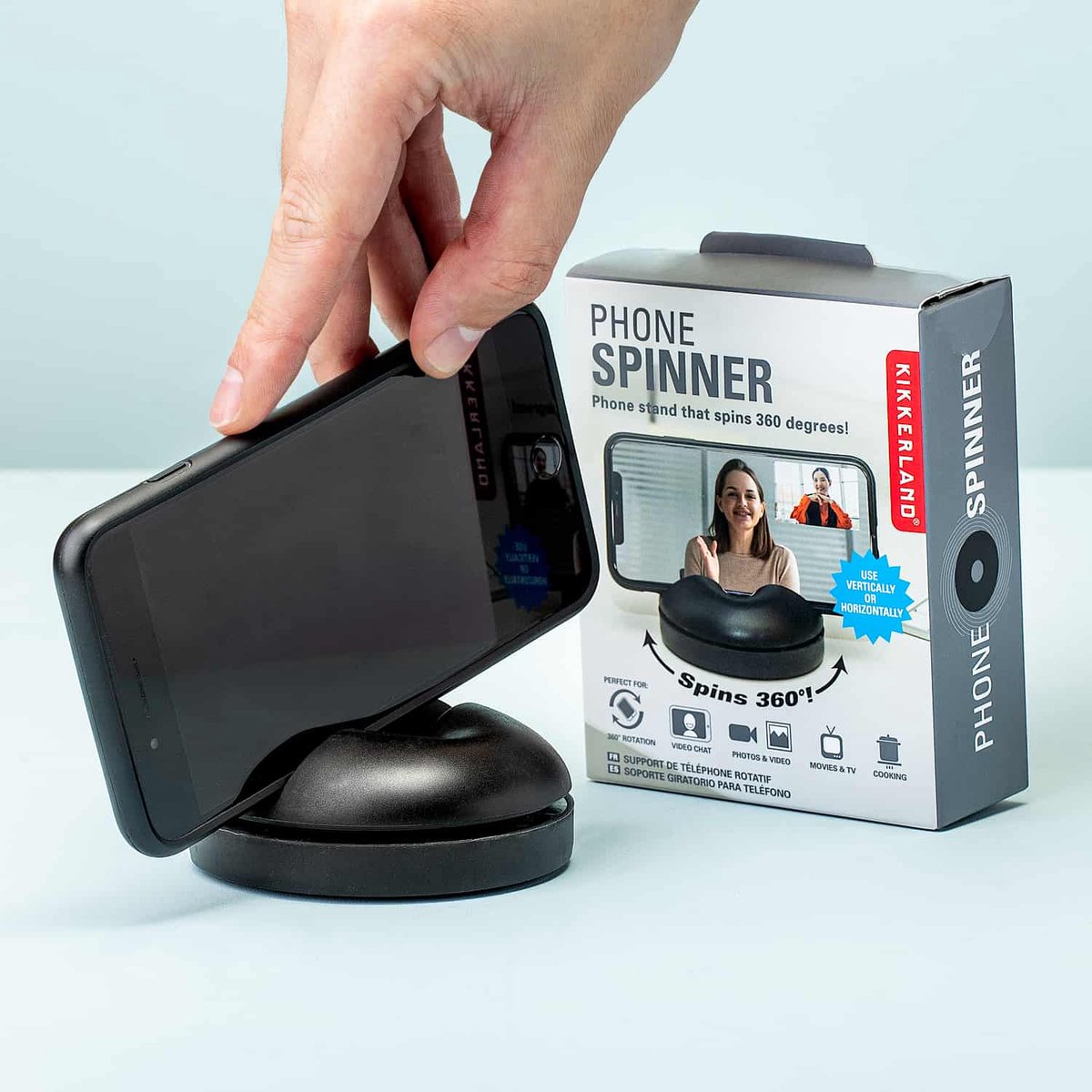 Phone Spinner Stand (Black or White)