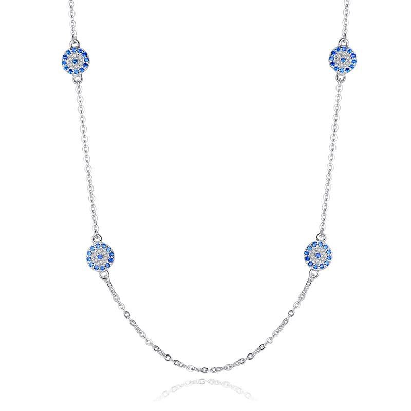 Sterling Silver Evil Eye Necklace