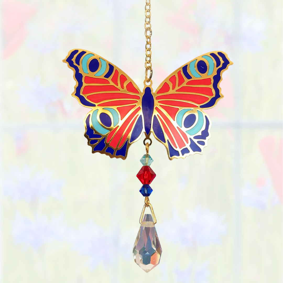 Crystal Dreams Butterfly Suncatcher (assorted colours)