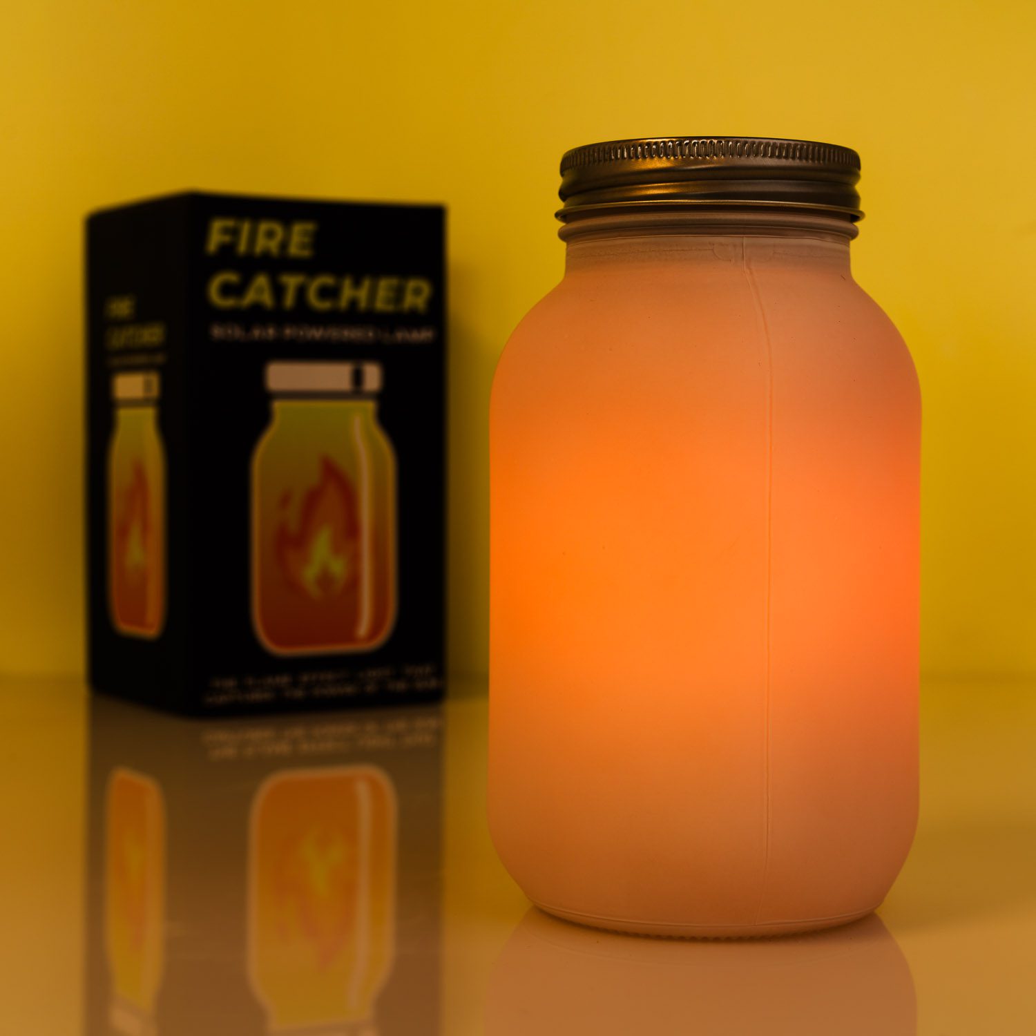 Flickering Flame Solar Jar