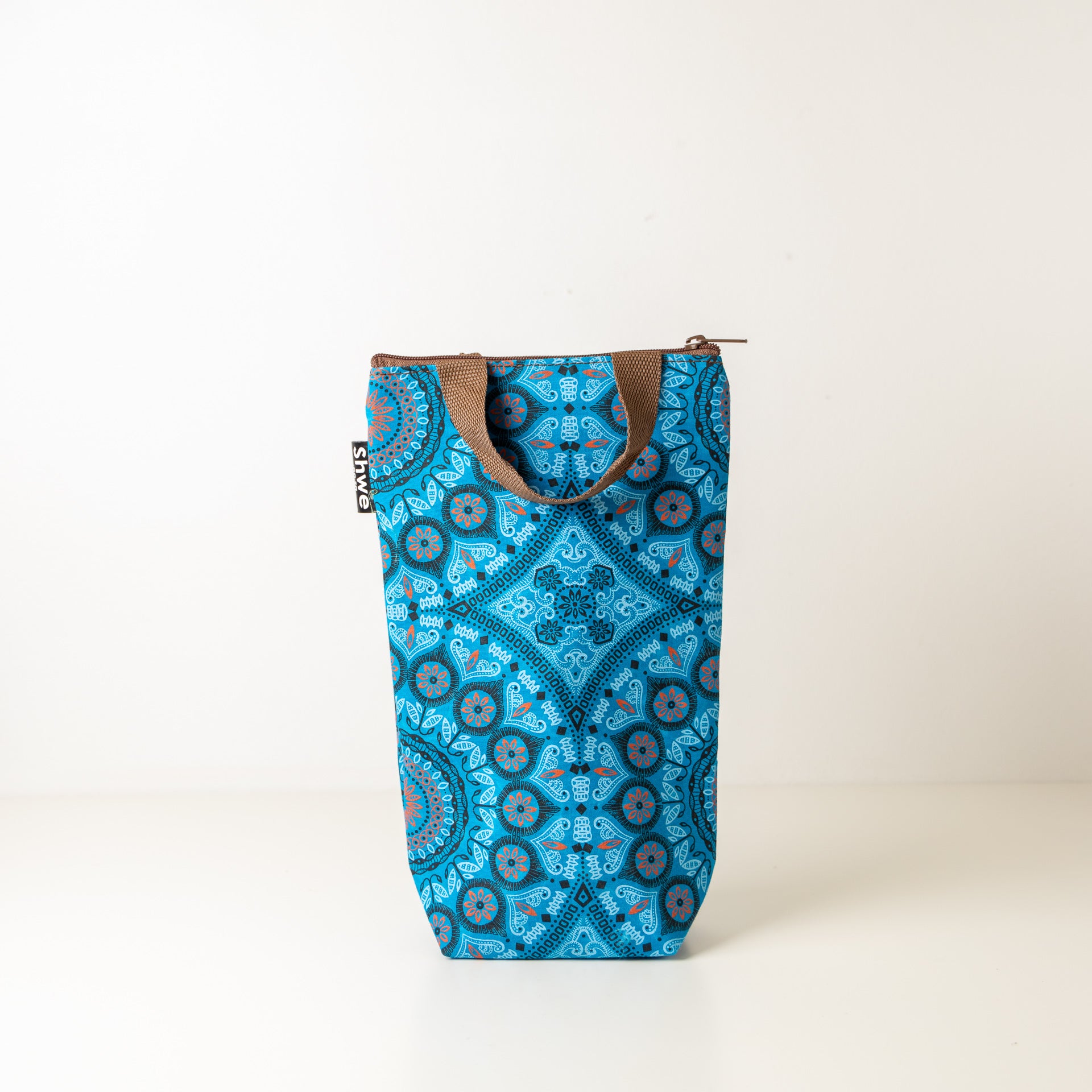 Shwe Single Wine Bottle Cooler Tote with Carrier Handles