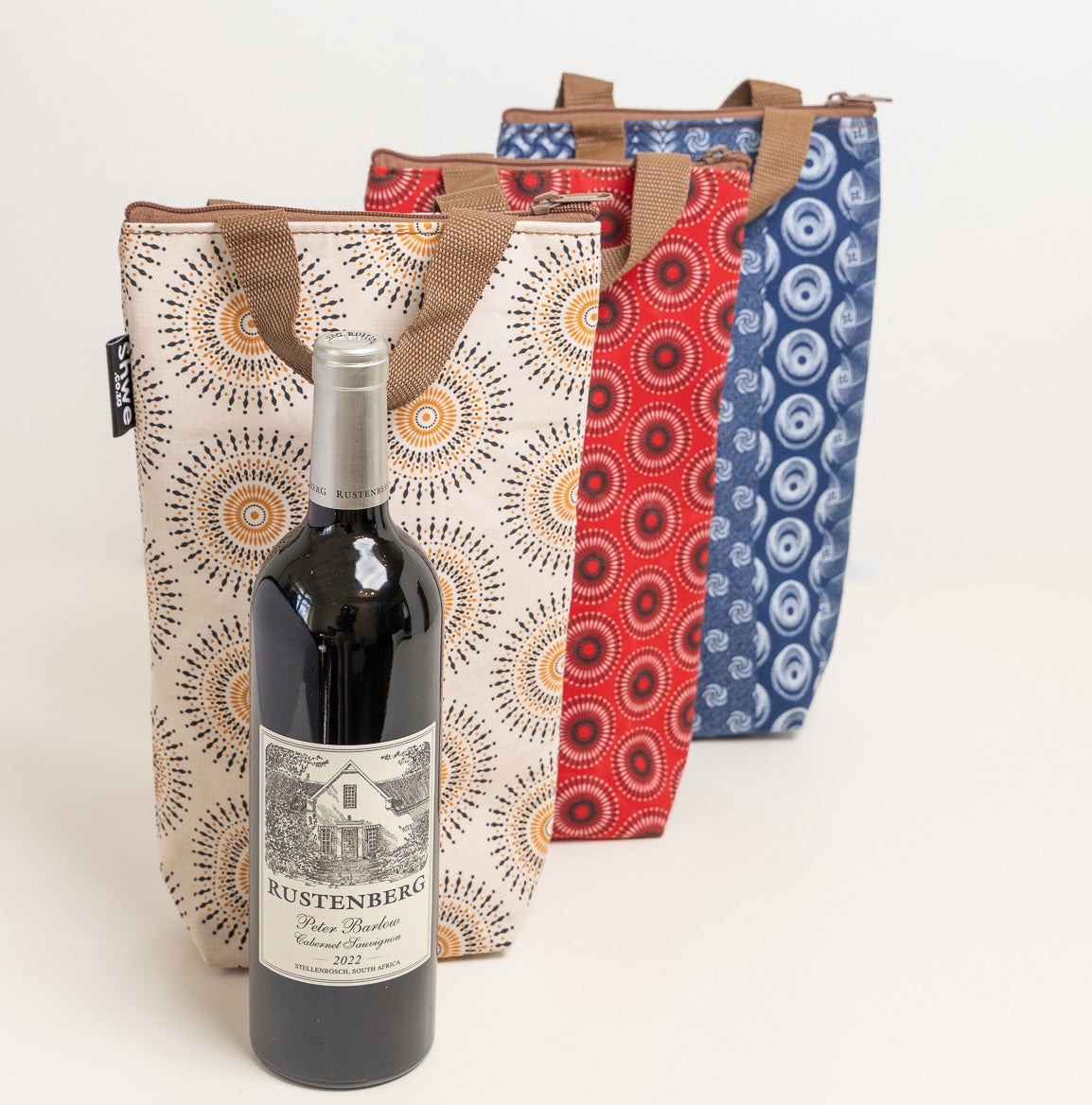 Shwe Single Wine Bottle Cooler Tote with Carrier Handles