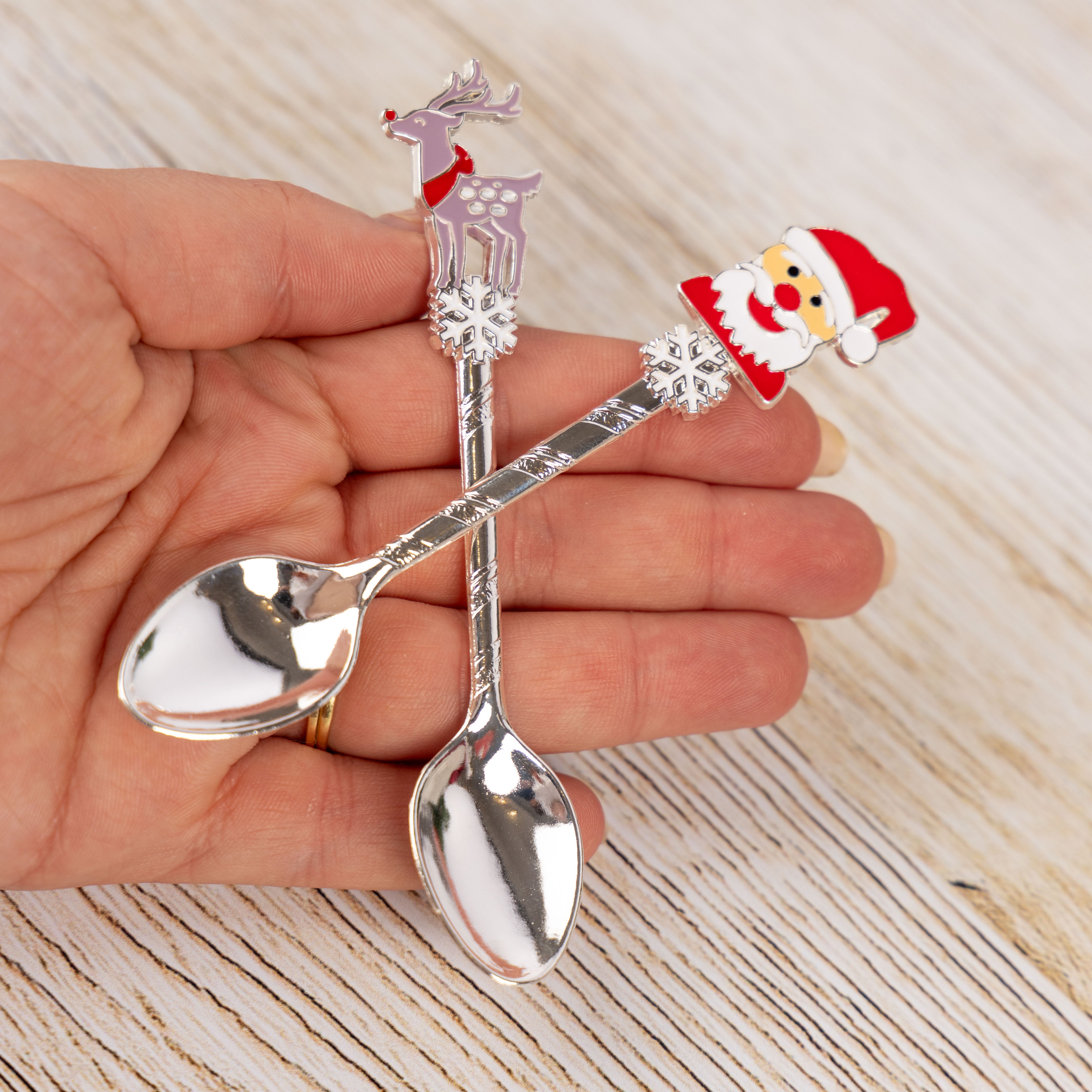 Christmas Novelty Teaspoons (Santa / Reindeer)