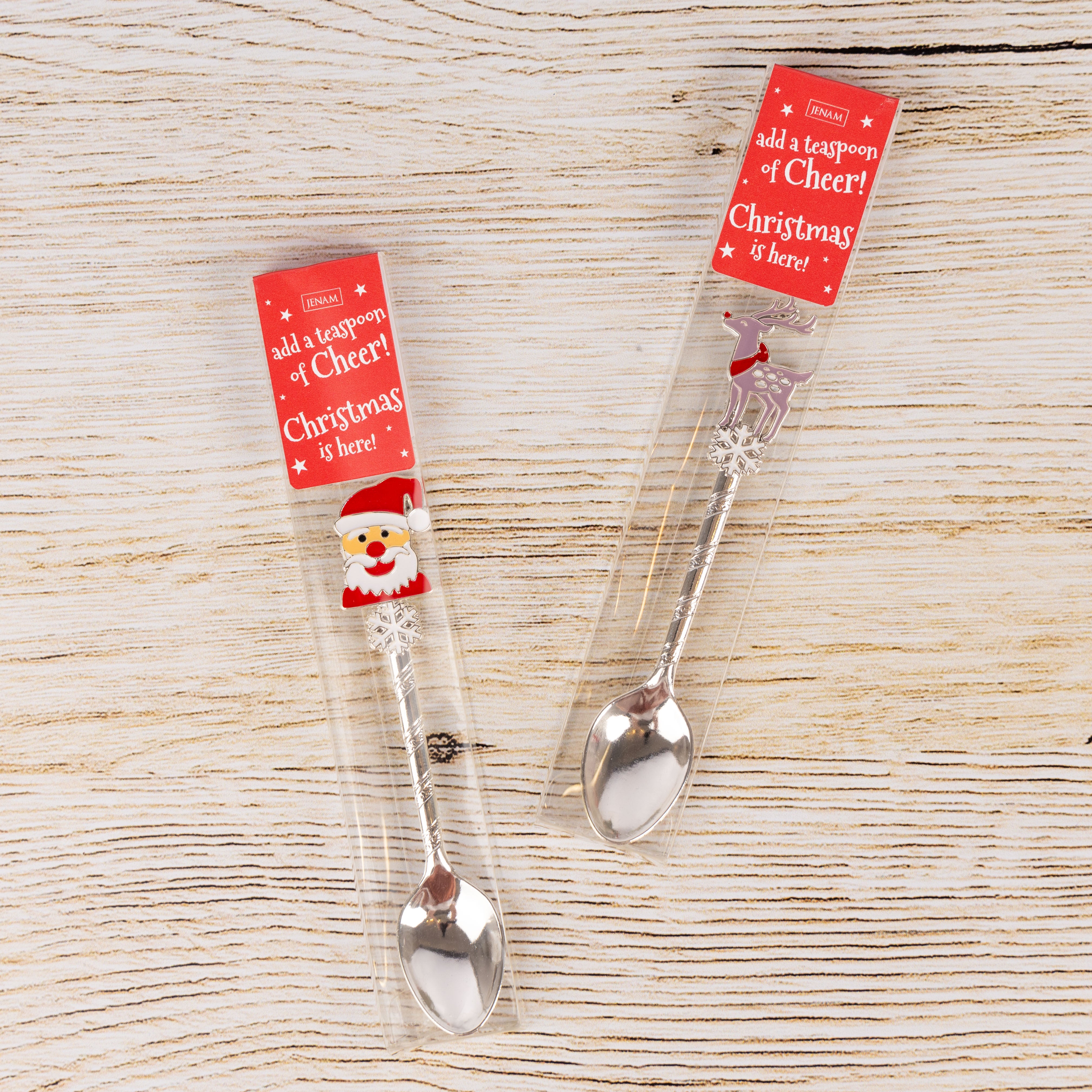 Christmas Novelty Teaspoons (Santa / Reindeer)