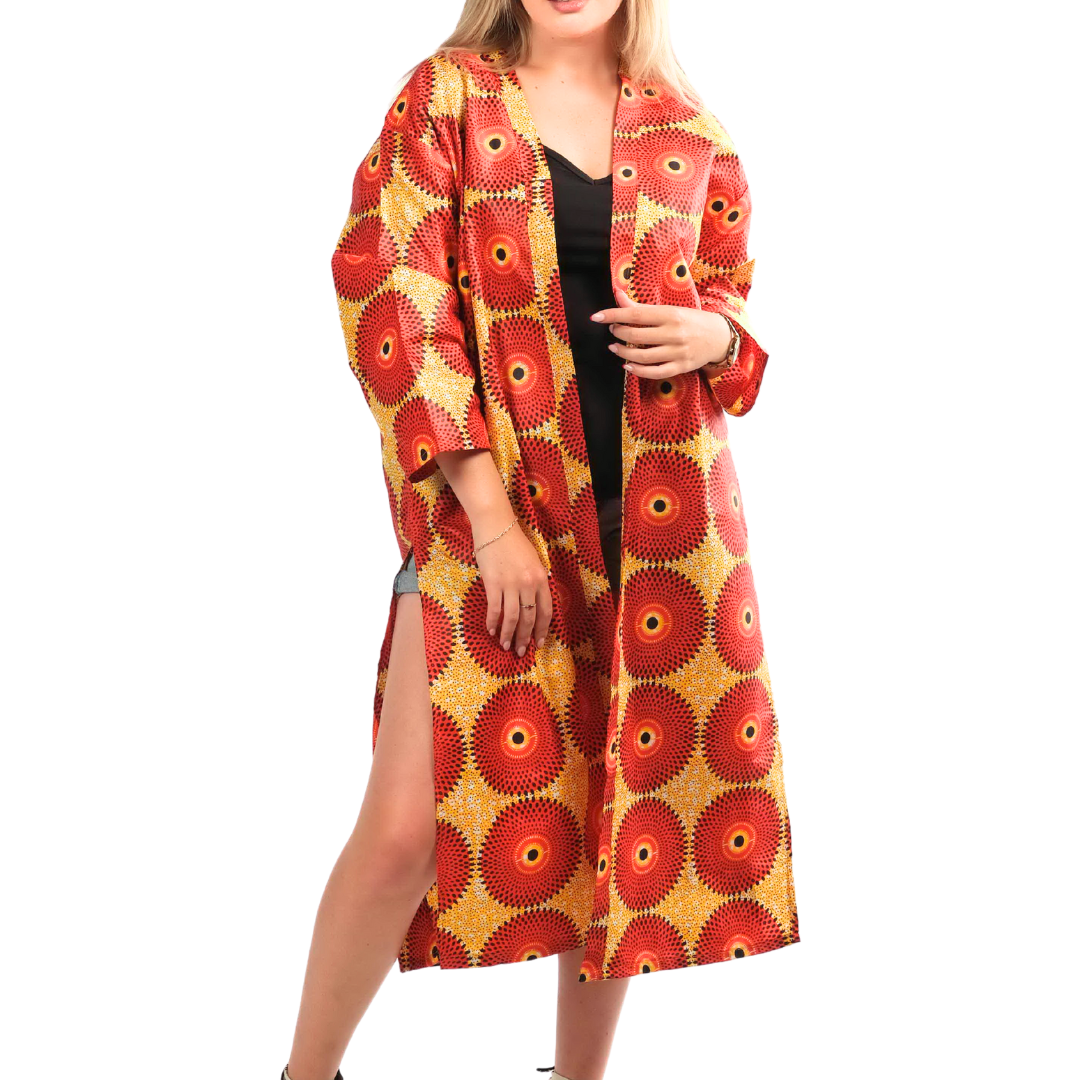 African Wax Print Multi-Wear Kimonos (assorted designs)