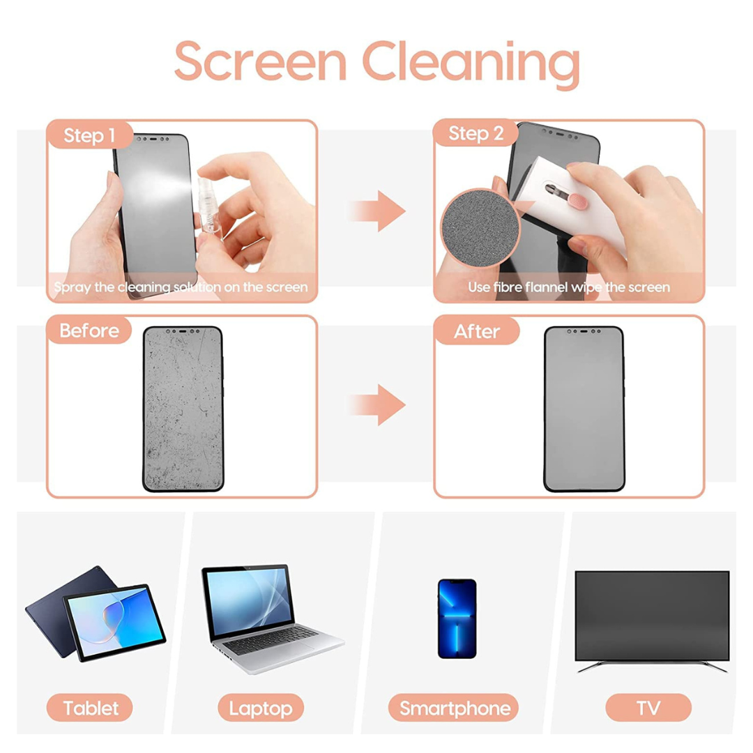 7-in-1 Tech Cleaning Kit (Pink or Blue)