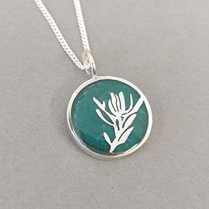 Sterling Silver and Resin Fynbos Pendant