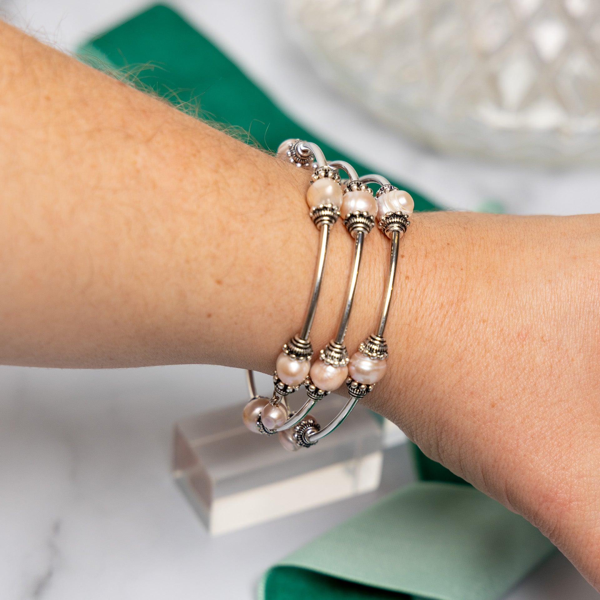 Freshwater Pearl Wrap-Around Bracelet