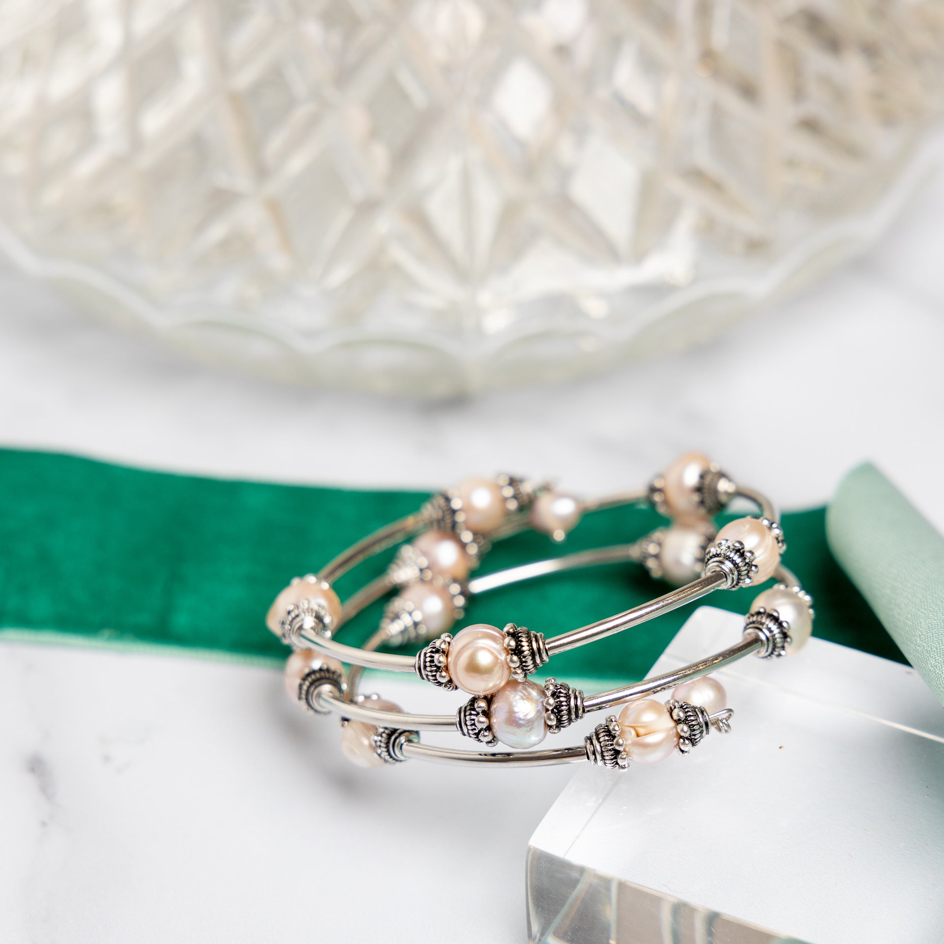 Freshwater Pearl Wrap-Around Bracelet