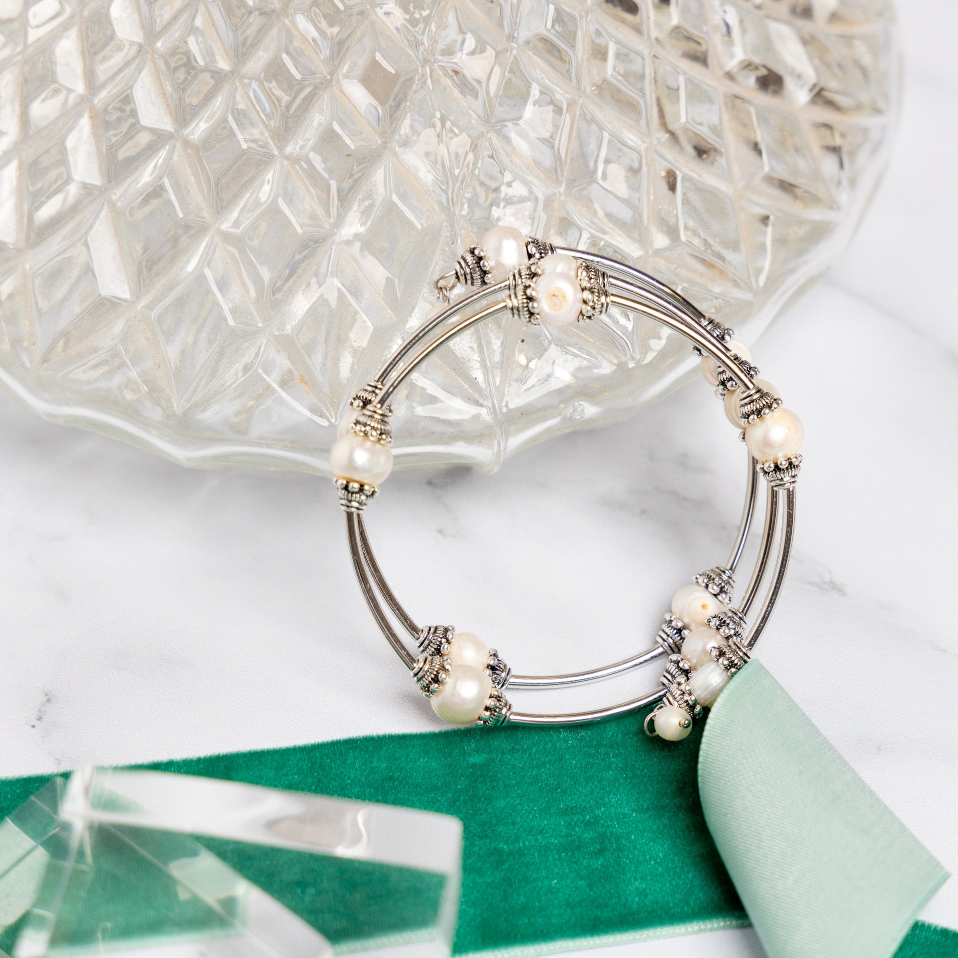 Freshwater Pearl Wrap-Around Bracelet