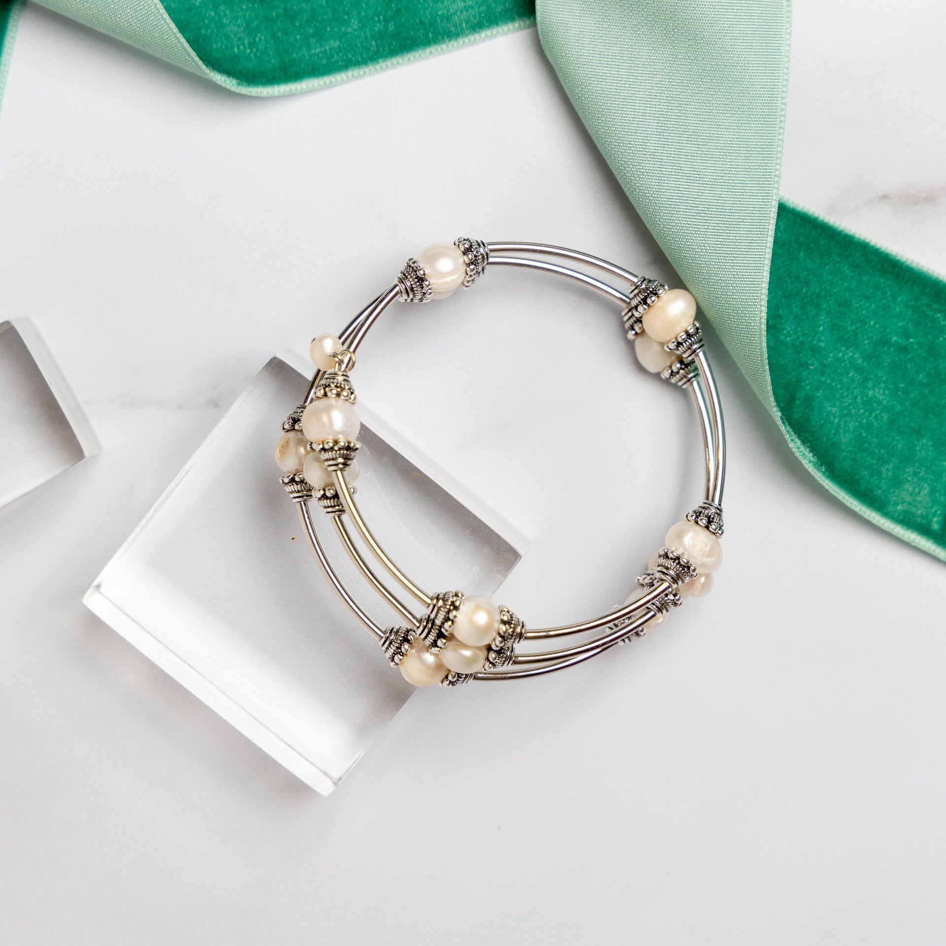 Freshwater Pearl Wrap-Around Bracelet