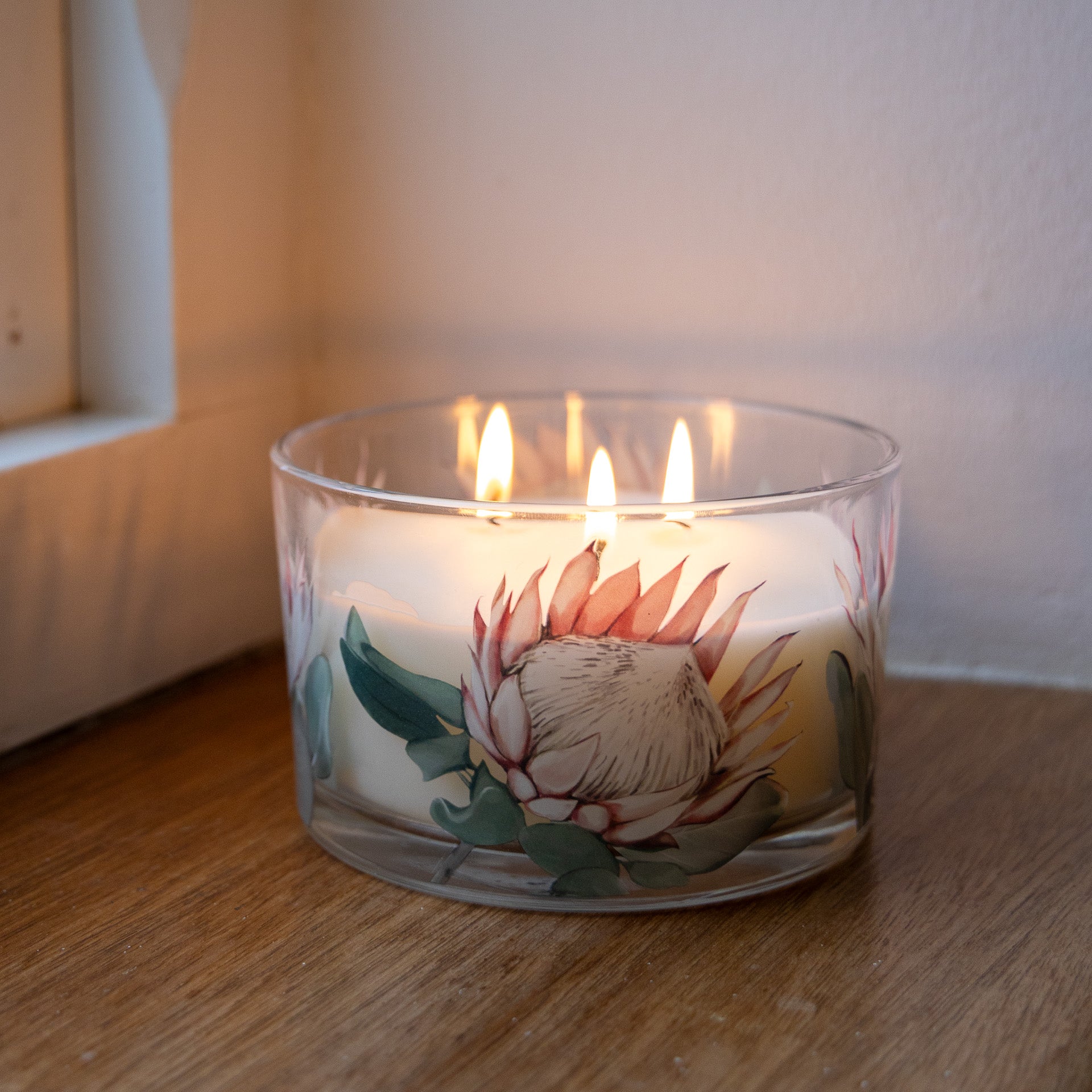 Protea Luxury Triple-Wick Scented Candle