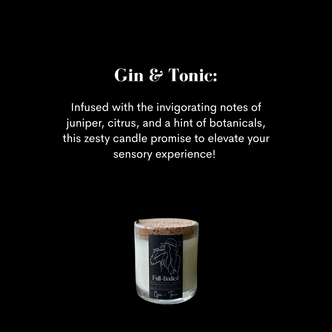 Wine-Infused Natural Soy Wax Scented Candles (assorted)