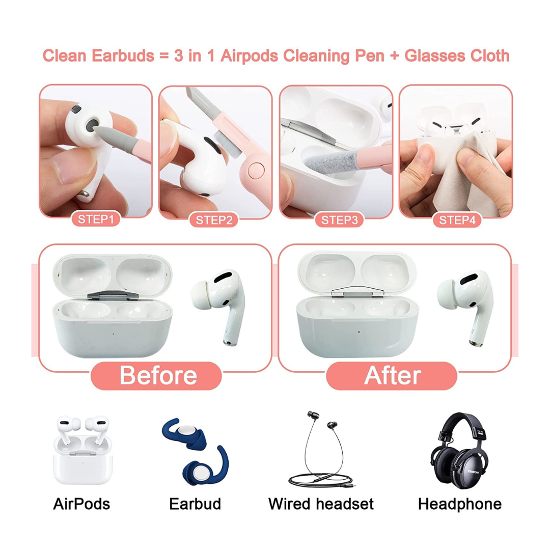 7-in-1 Tech Cleaning Kit (Pink or Blue)