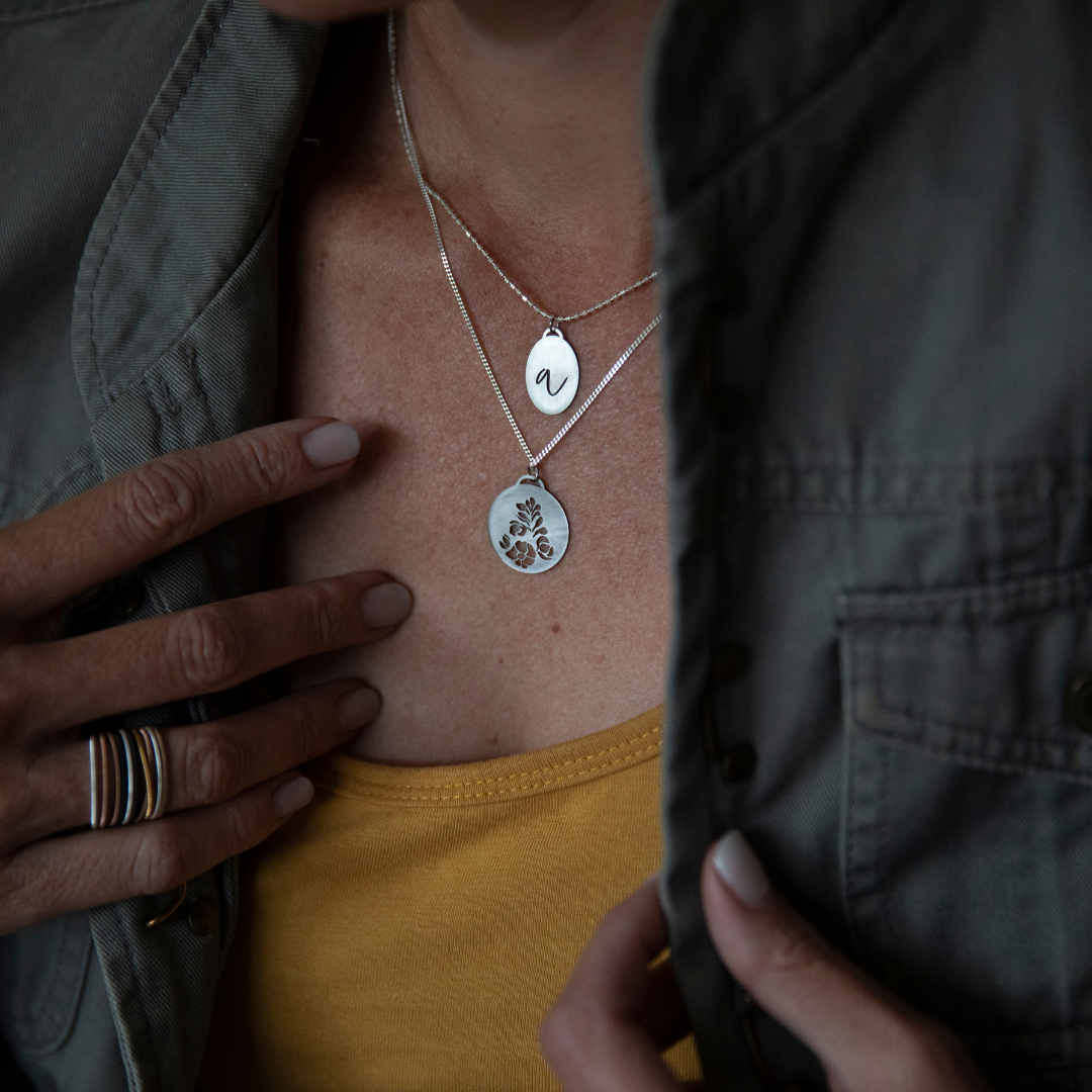 Birth Flower Necklaces (stainless steel)