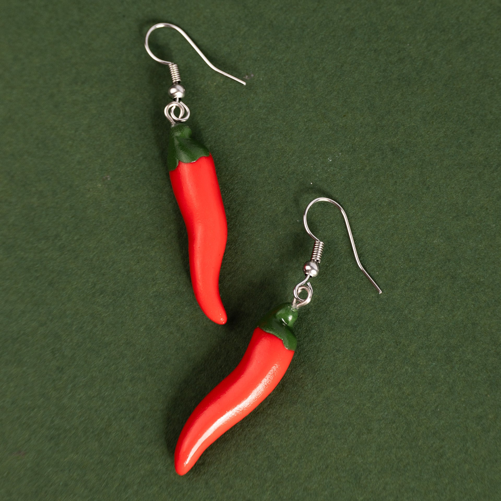 Chilli Pepper Dangle Earrings