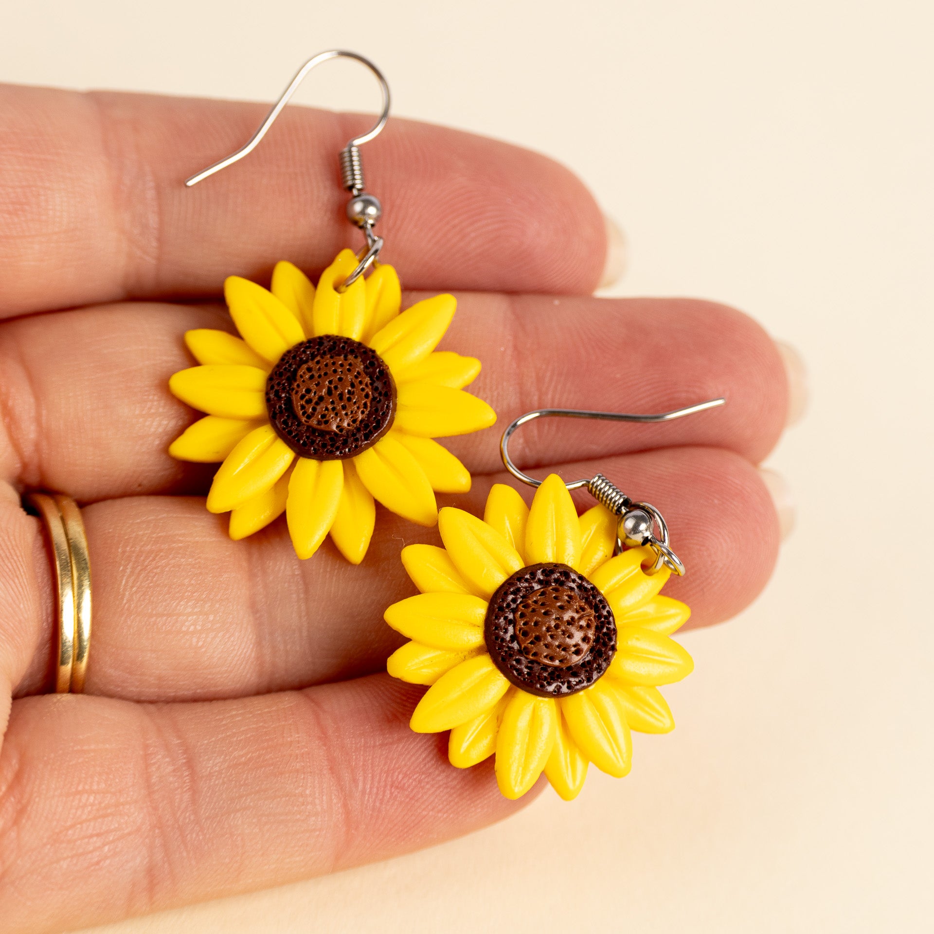 Sunflower Dangle Earrings