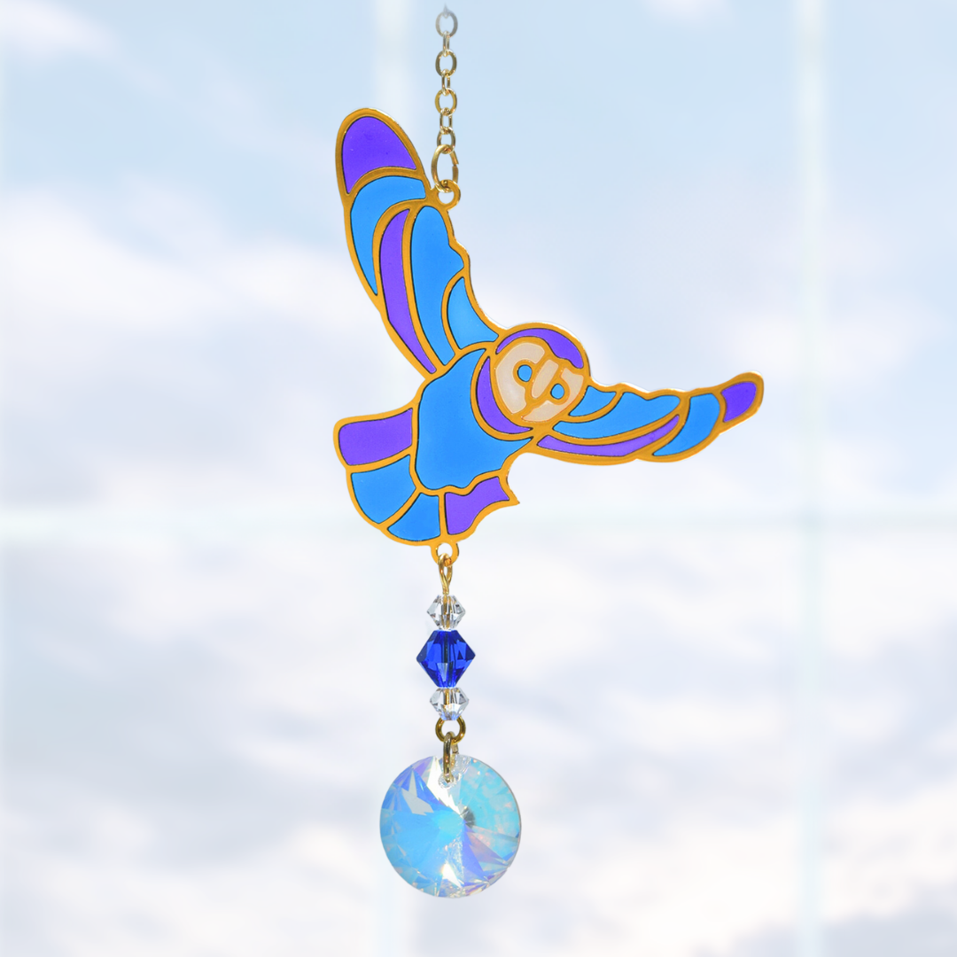 Crystal Dreams Owl Suncatcher (assorted styles)