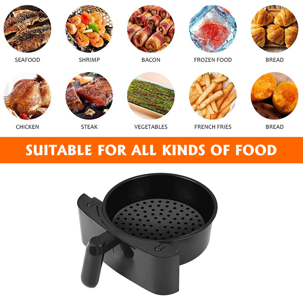 Silicone Non-Stick Air Fryer Liner Mats (Red or Black)