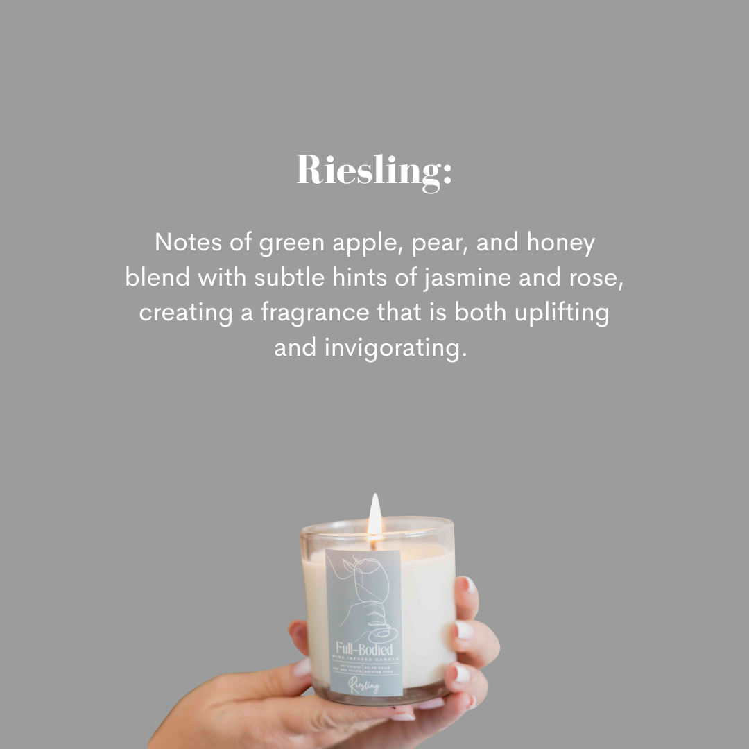 Wine-Infused Natural Soy Wax Scented Candles (assorted)