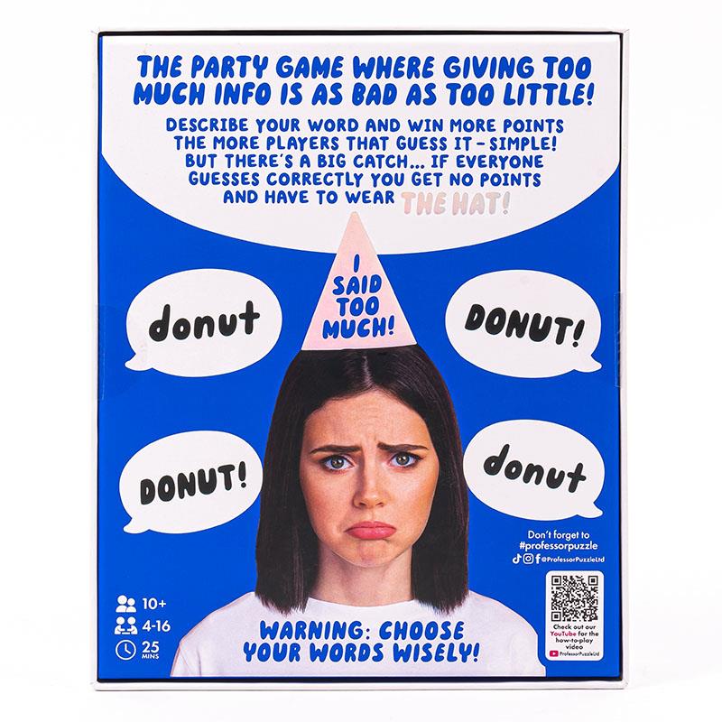 "Too Much Info" Party Game