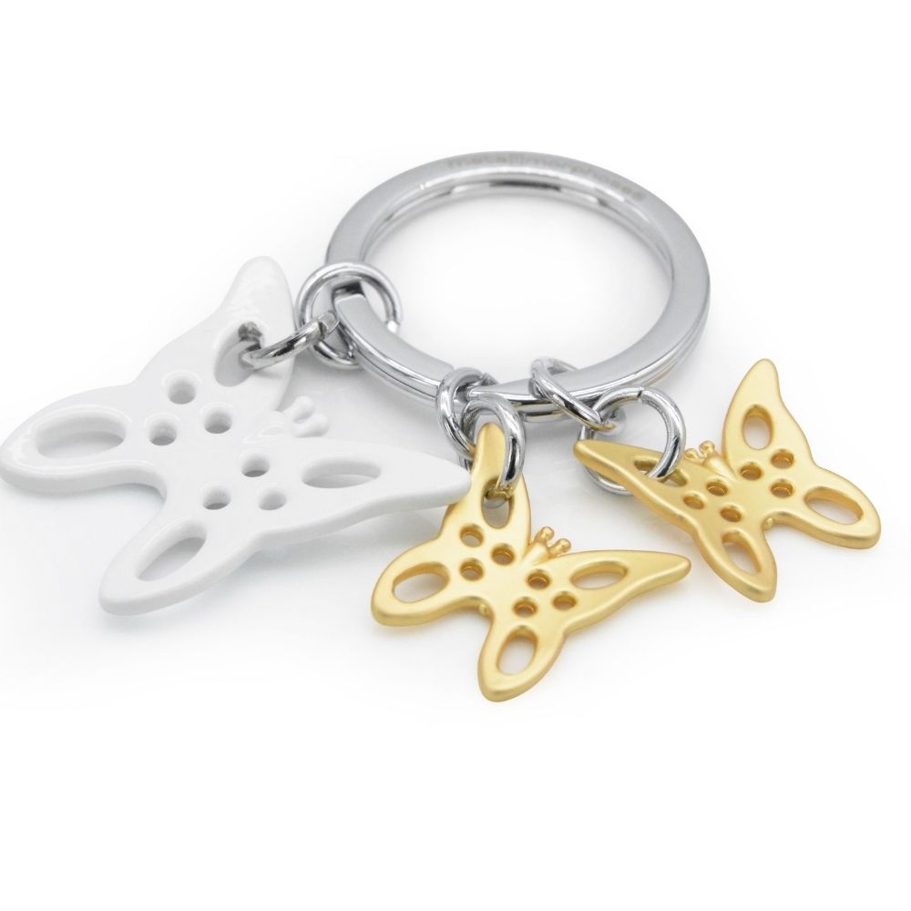 Butterflies Premium Keyring