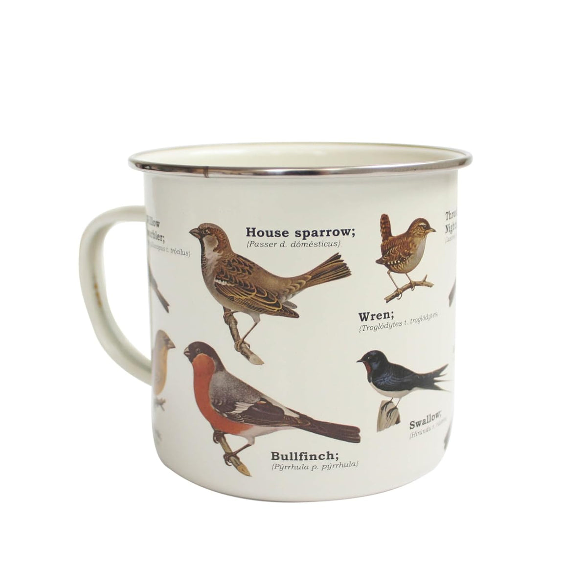 Garden Birds Enamel Mug