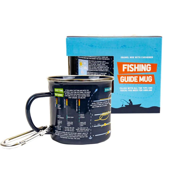 Fishing Guide Enamel Mug with Carabiner