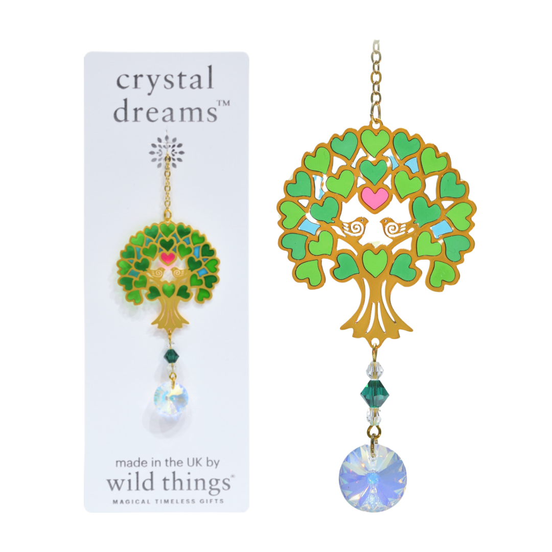 Crystal Dreams Tree of Life Suncatcher (assorted colours)