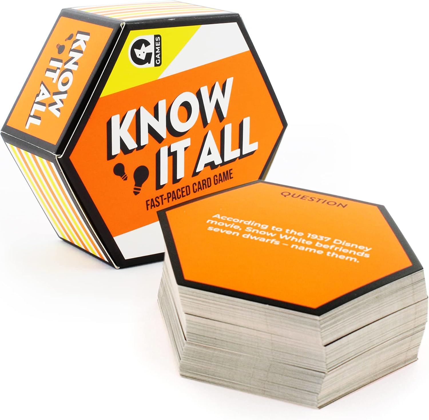 "Know It All" Fast-Paced Card Game