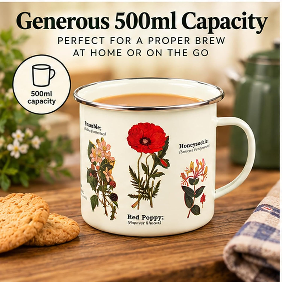 Wildflowers Enamel Mug