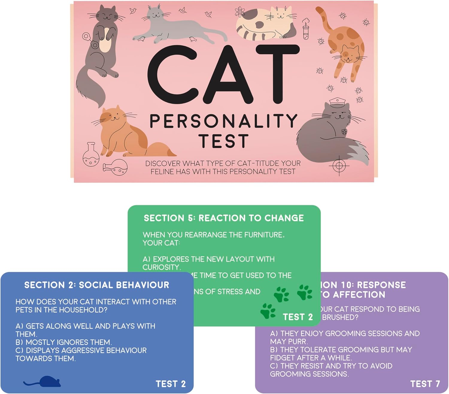 Cat Personality Test Card Pack