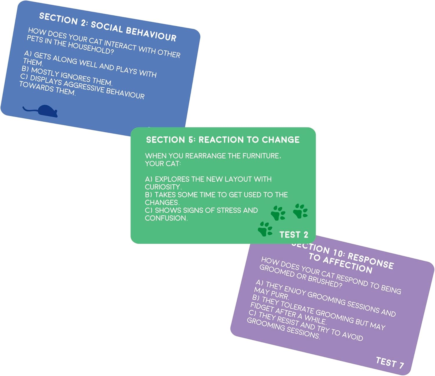Cat Personality Test Card Pack