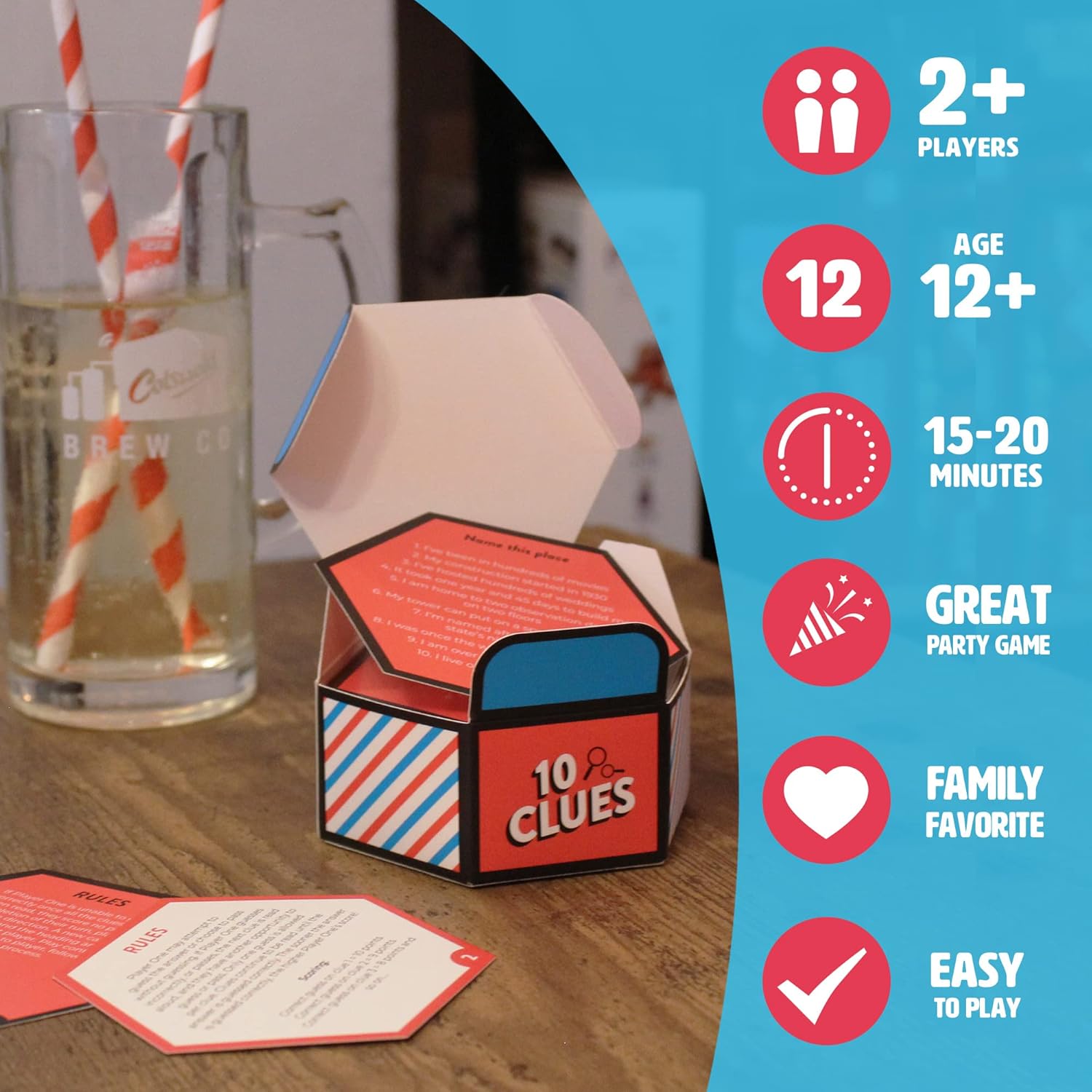 "10 Clues" Quick-Thinking Card Game