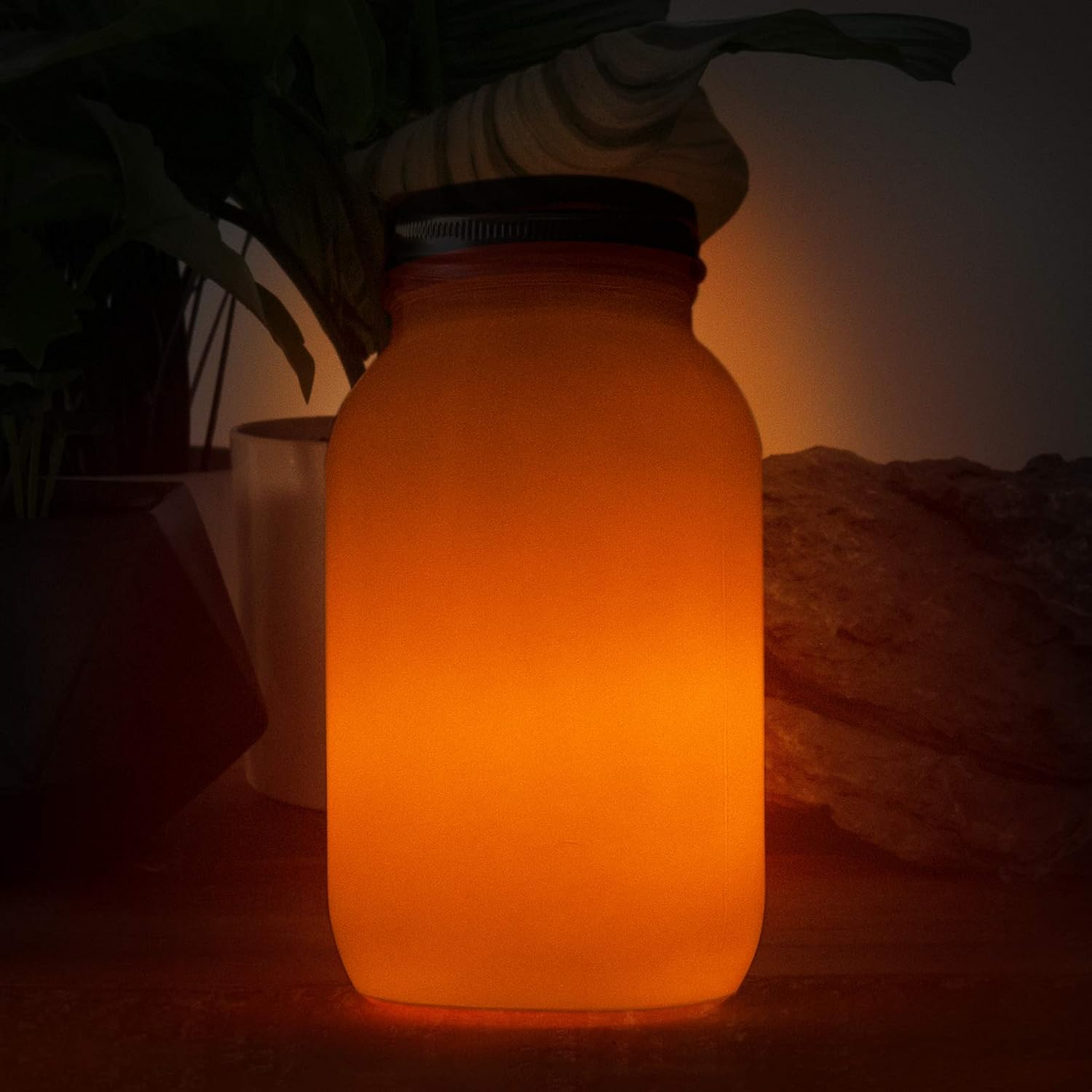 Flickering Flame Solar Jar