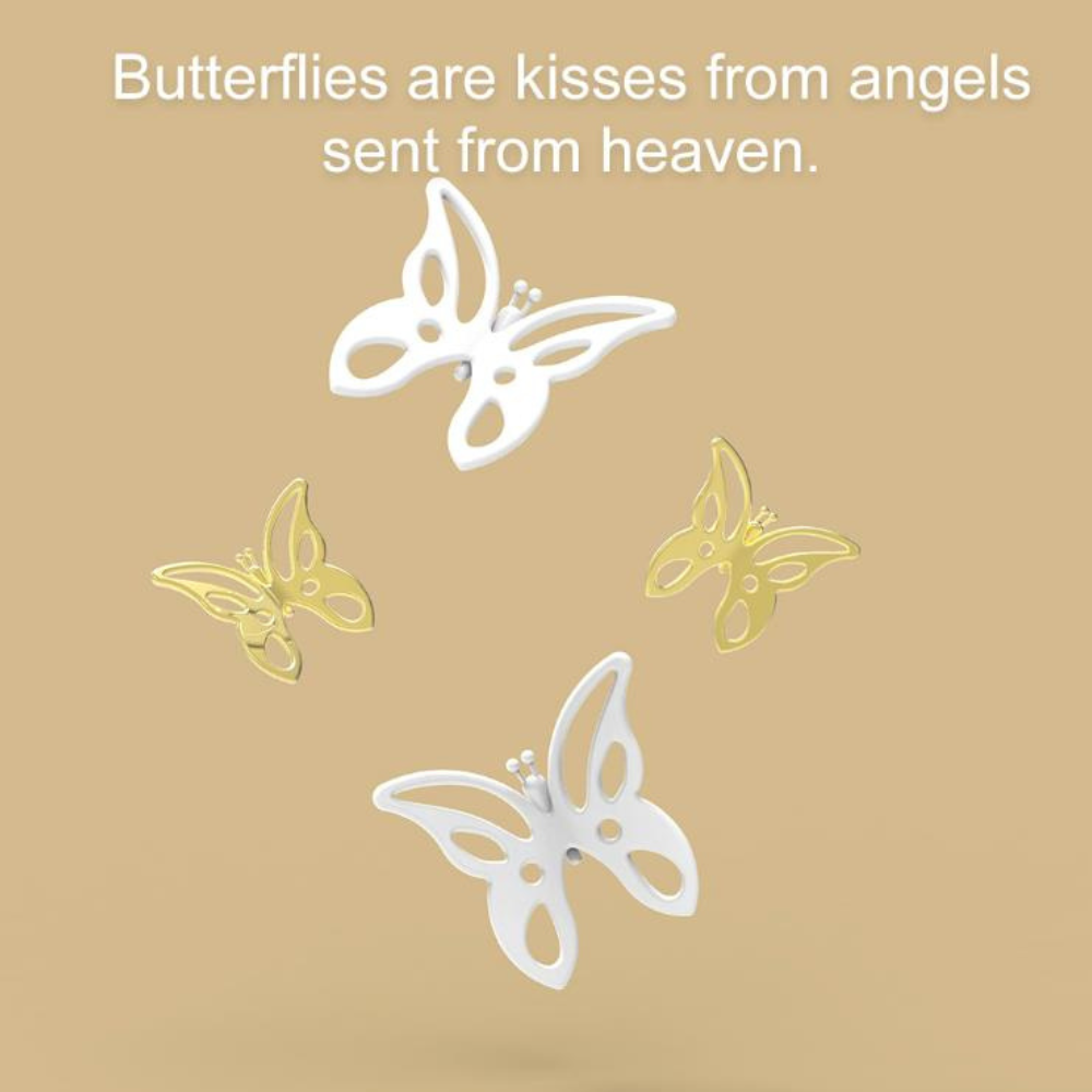 Butterflies Premium Keyring