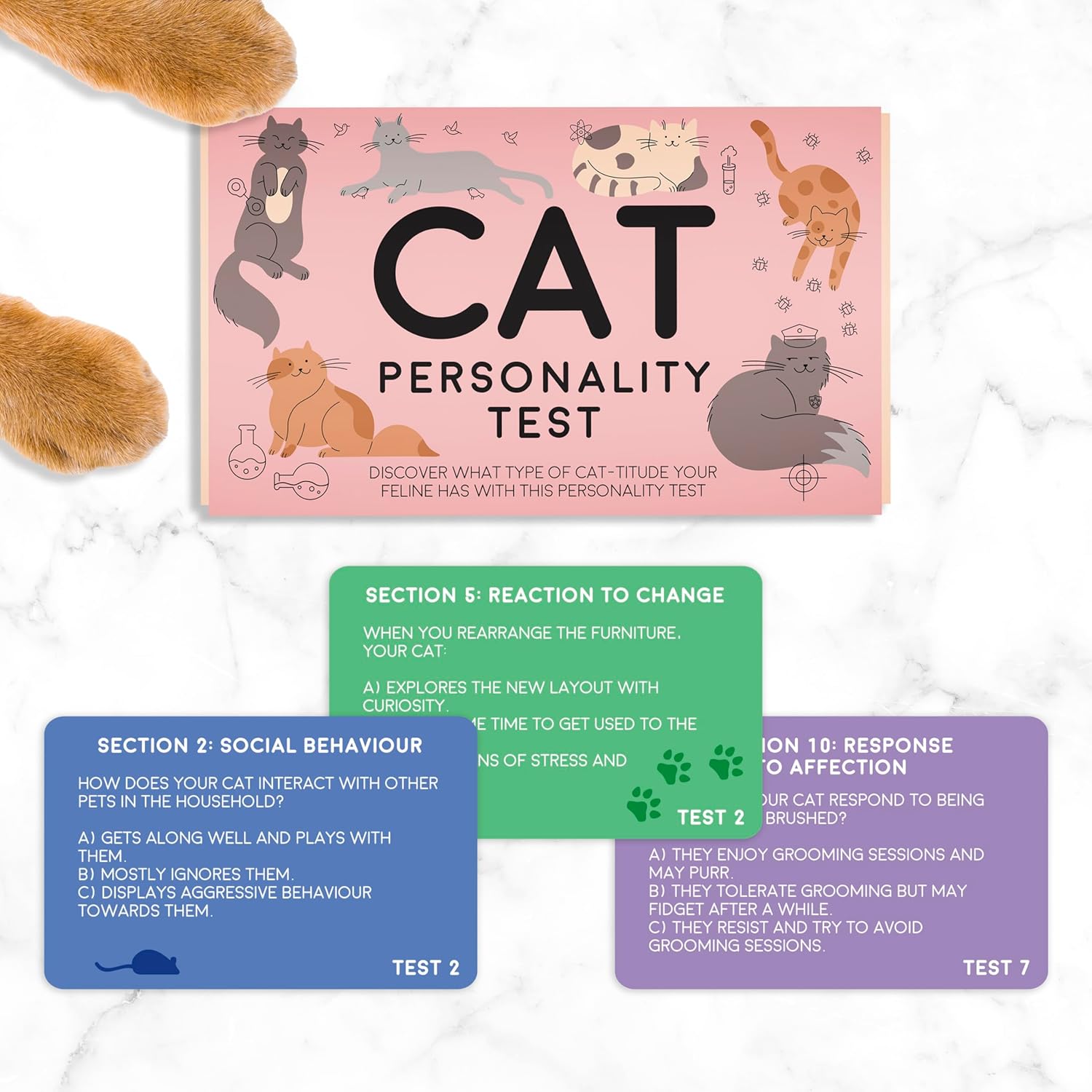Cat Personality Test Card Pack