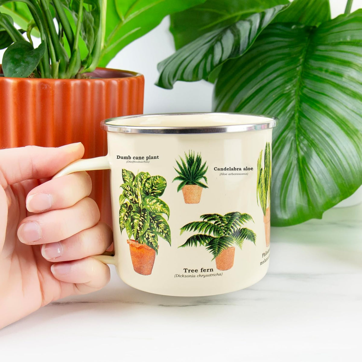 Houseplants Enamel Mug