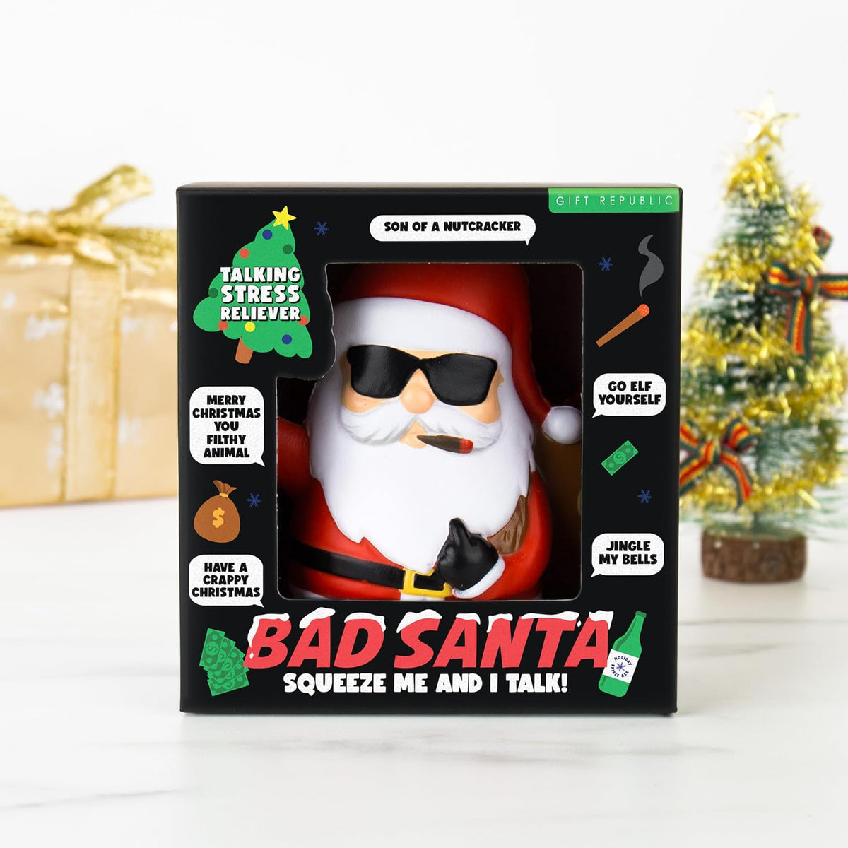 Bad Santa Talking Stress-Relief Toy