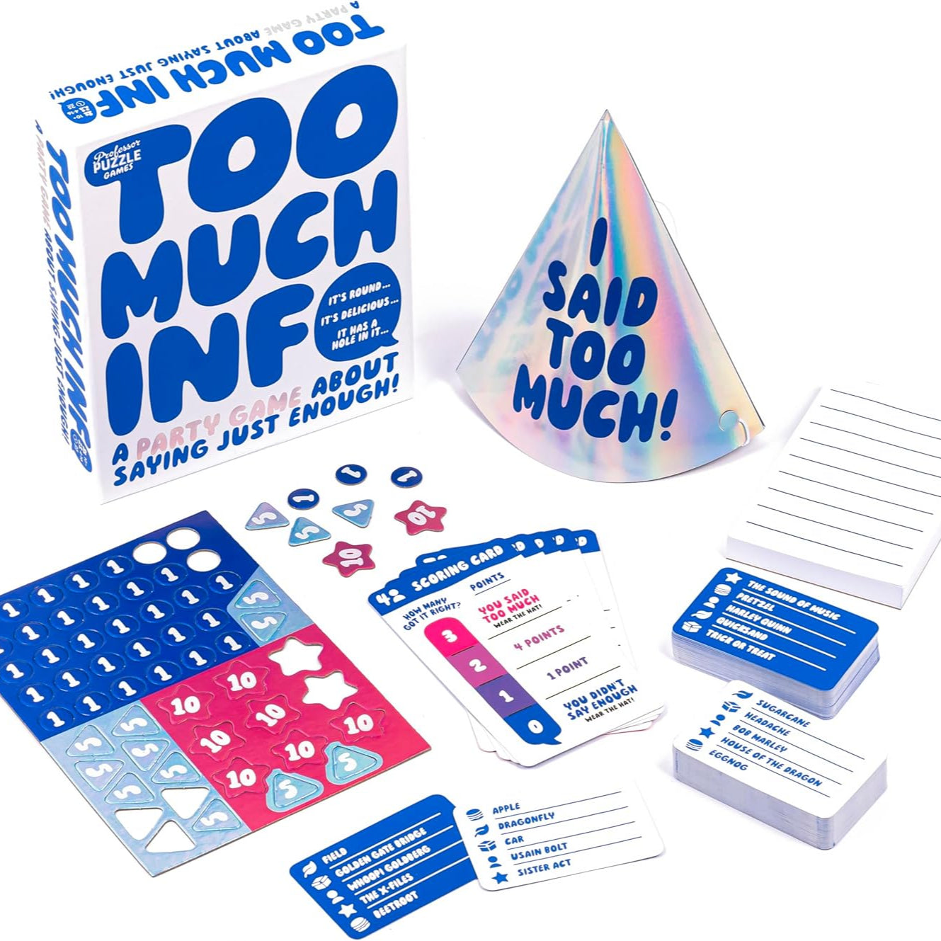 "Too Much Info" Party Game