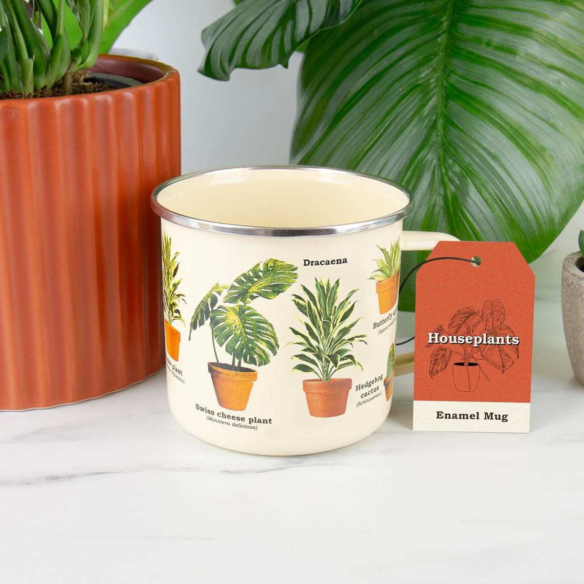 Houseplants Enamel Mug