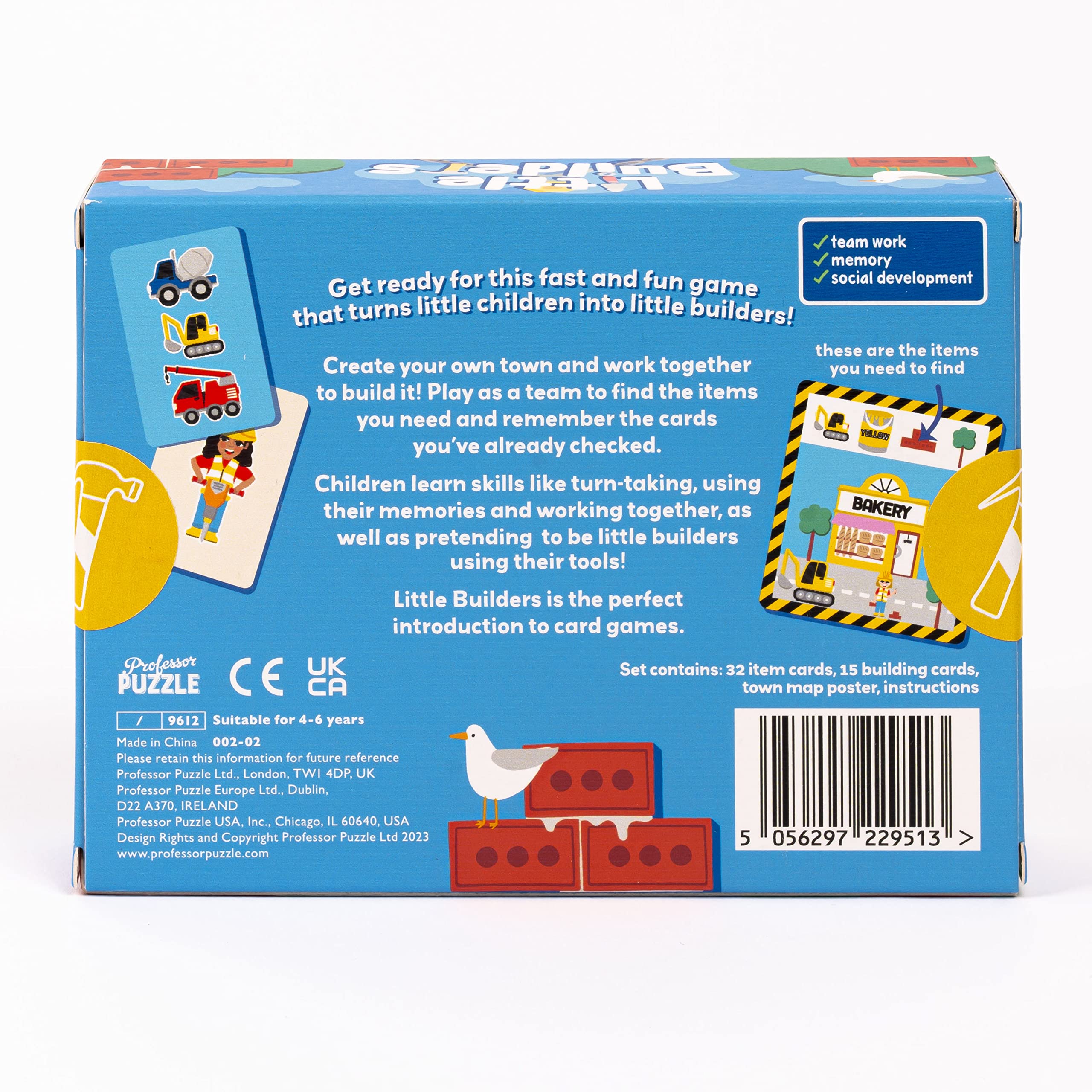 "Little Builders" Kids' Card Game