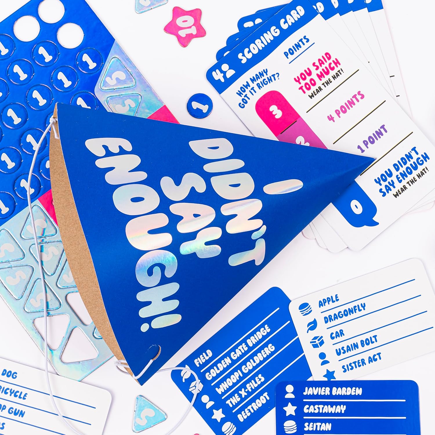 "Too Much Info" Party Game