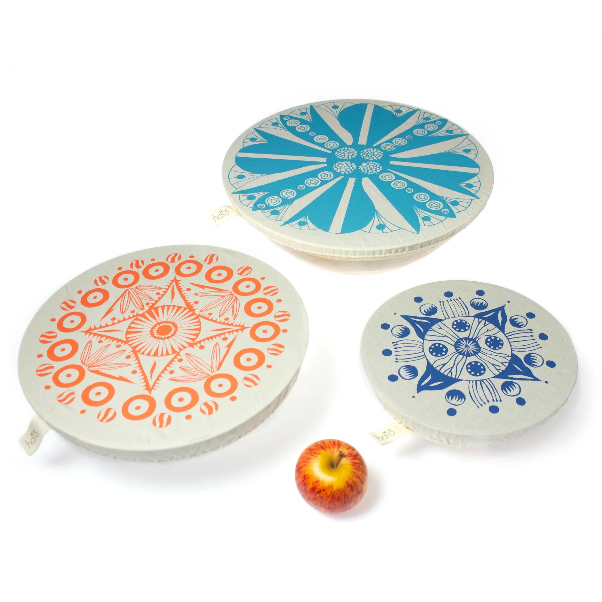 Halo "Aloe" Cotton Dish Covers (assorted sizes, round and square)