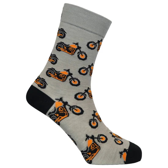 Motorbike Unisex Bamboo Socks