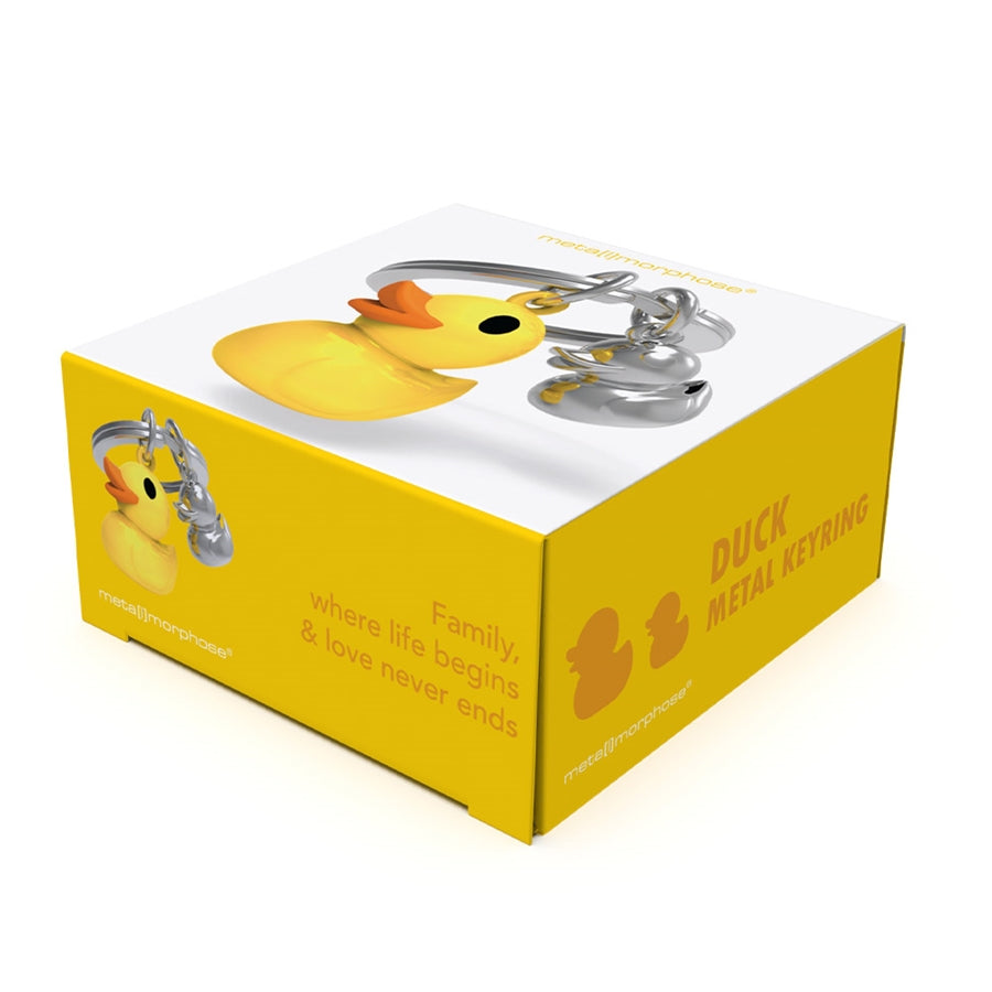 Yellow Duckie Premium Metal Keyring