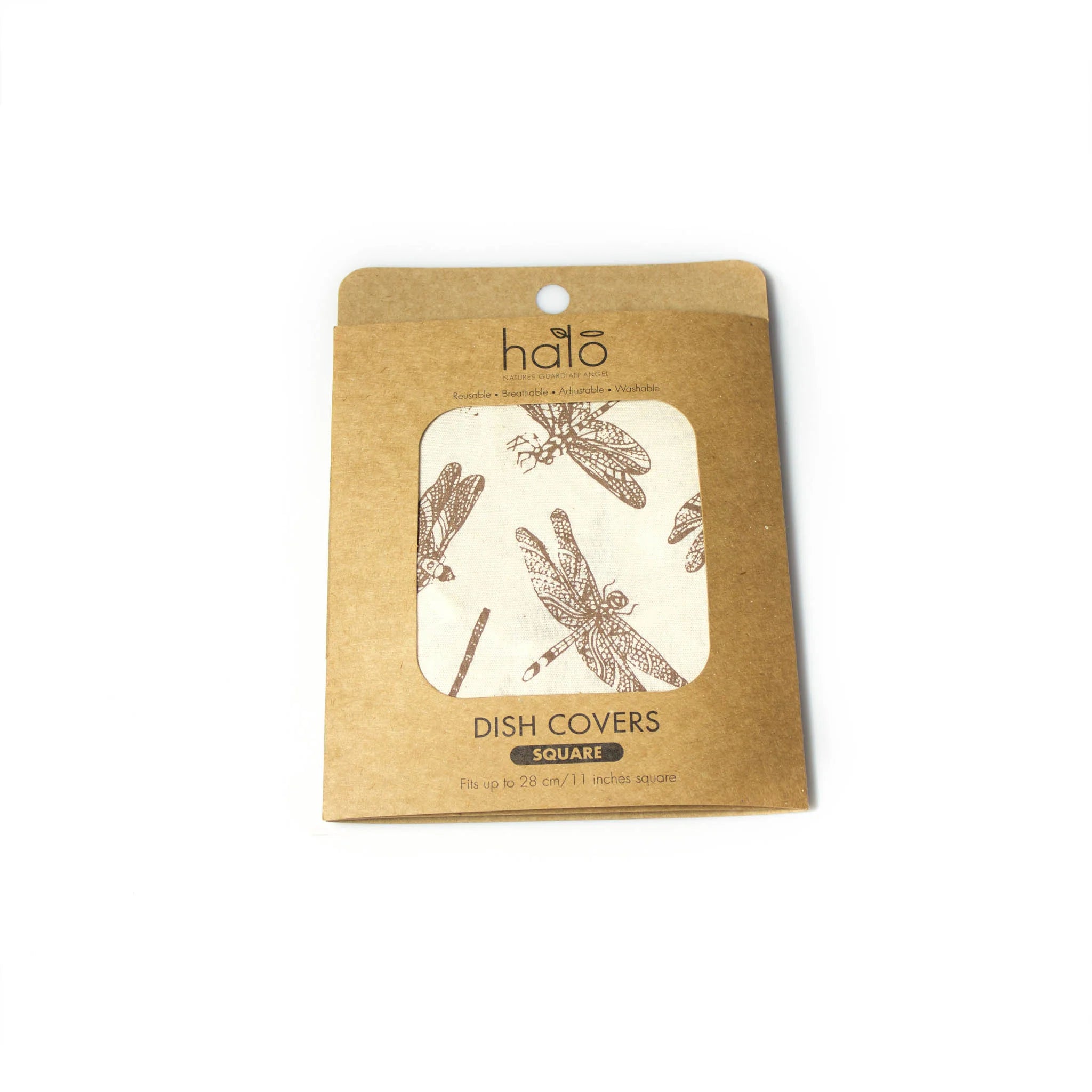 Halo "Butterflies and Dragonflies" Cotton Dish Covers (assorted sizes, round and square)