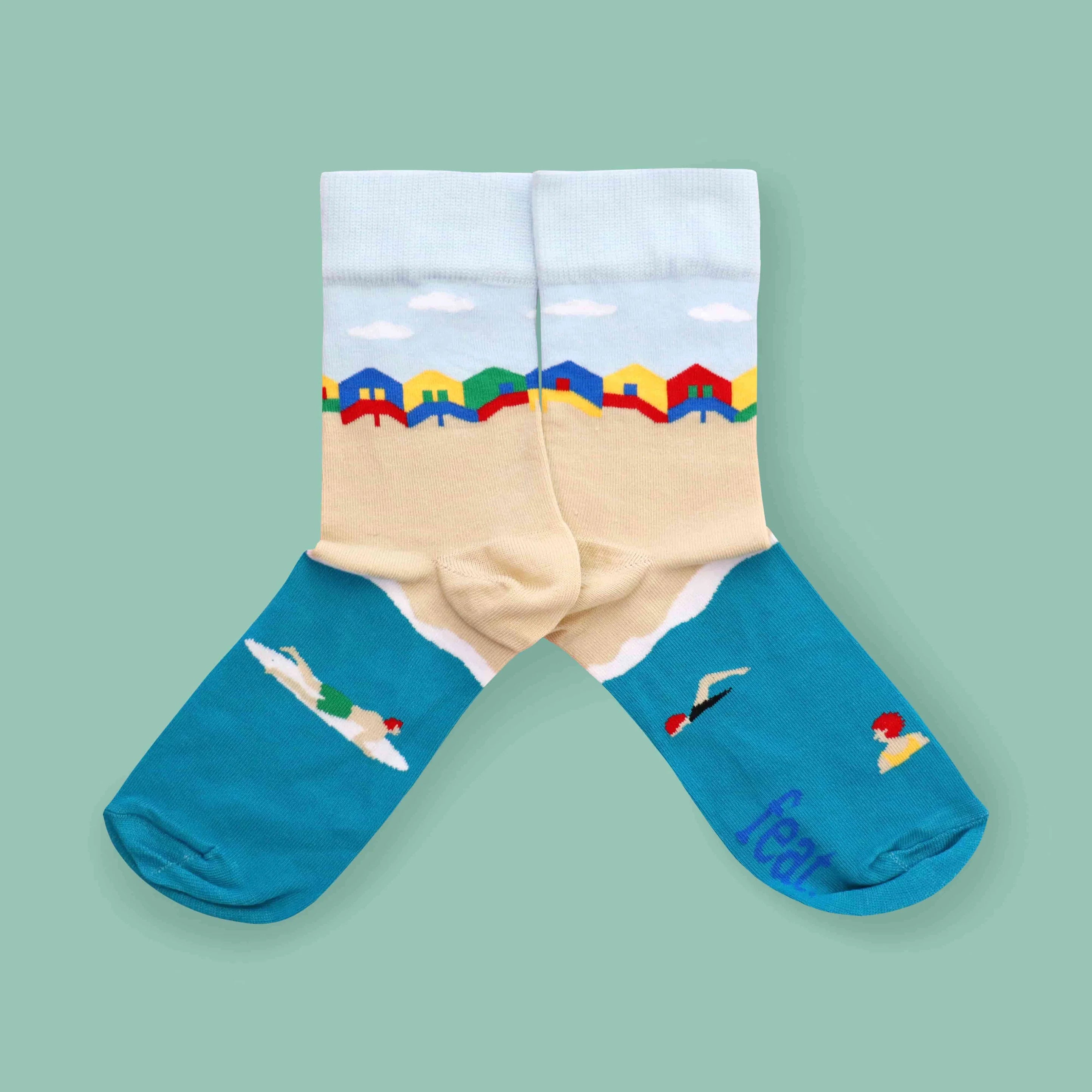 Muizenberg Beach Hut Socks (His & Hers sizes)